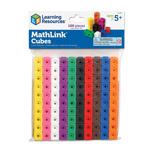 Learning Resources Mathlink Cubes, Educational Counting Toy